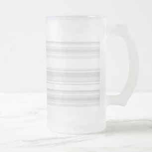 Taza De Cristal Esmerilado Rayas grises claras
