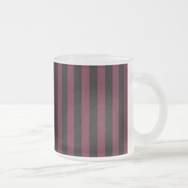 Taza De Cristal Esmerilado Rayas negras (Derecha)