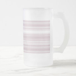 Taza De Cristal Esmerilado rayas rosadas de cuarzo Rosa