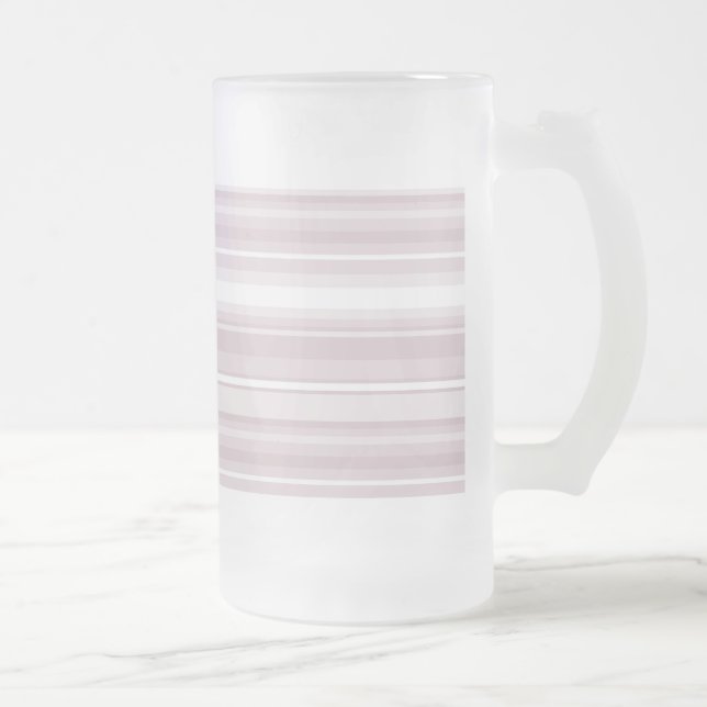 Taza De Cristal Esmerilado rayas rosadas de cuarzo Rosa (Derecha)
