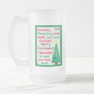 Taza De Cristal Esmerilado Recordando a 2020 Navidades