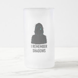 Taza De Cristal Esmerilado Recuerdo las sombras - Diseño de figura encapuchad