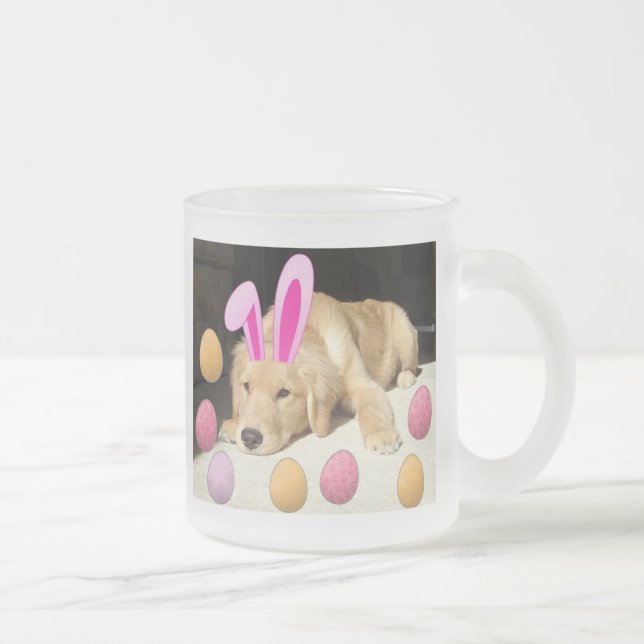 Taza De Cristal Esmerilado Recuperador de oro de Pascua (Derecha)