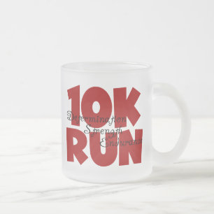 Taza De Cristal Esmerilado Red de 10.000 carreras