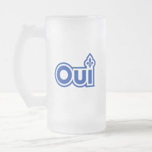 Taza De Cristal Esmerilado Referéndum en Quebec