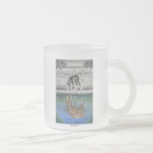 Taza De Cristal Esmerilado Reflexión sobre el agua de los huertos en los caba