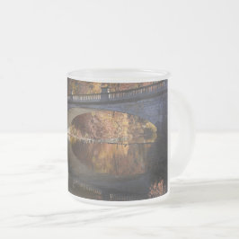 Taza De Cristal Esmerilado Reflexiones de otoño en la finca de Vanderbilt