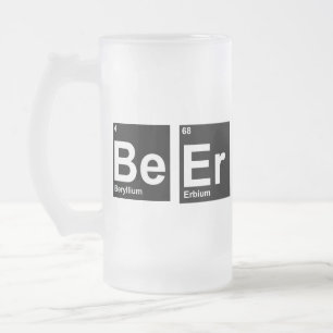 Taza De Cristal Esmerilado Refranes periódicos: Sea Er