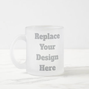 Taza De Cristal Esmerilado Regalo de Boda Personalizado – Crea Tu Propio