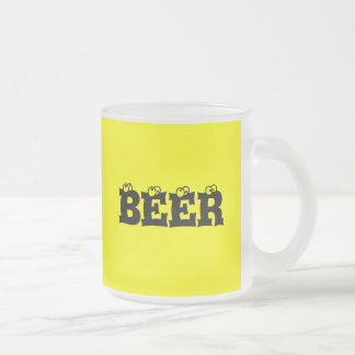 TAZA DE CRISTAL ESMERILADO REGALO DE LA CERVEZA