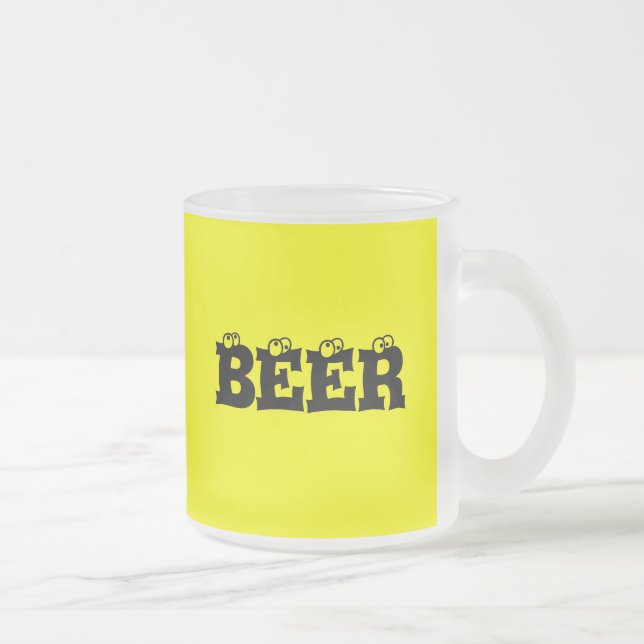 TAZA DE CRISTAL ESMERILADO REGALO DE LA CERVEZA (Derecha)