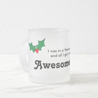 Taza De Cristal Esmerilado Regalo del intercambio del yanqui