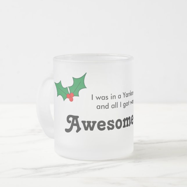 Taza De Cristal Esmerilado Regalo del intercambio del yanqui (Anverso izquierdo)