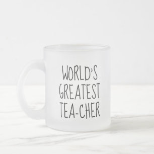 Taza De Cristal Esmerilado Regalo divertido de vaso de té para agradecimiento