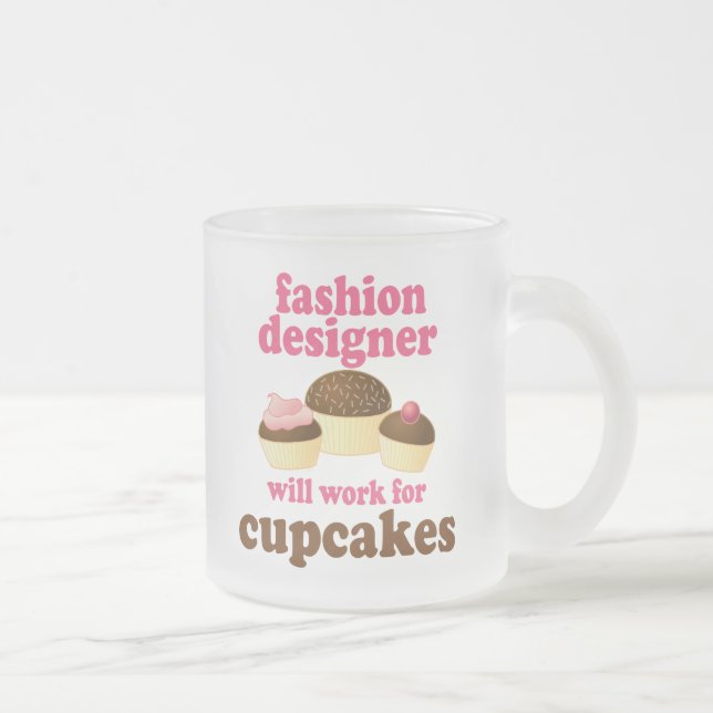 Taza De Cristal Esmerilado Regalo (divertido) del diseñador de moda (Derecha)