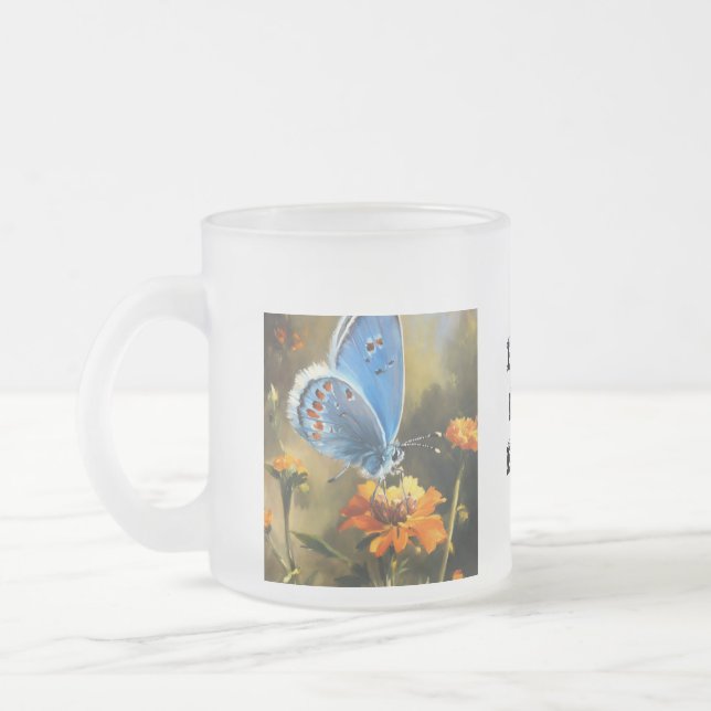 Taza De Cristal Esmerilado Regalo para papá (Izquierda)