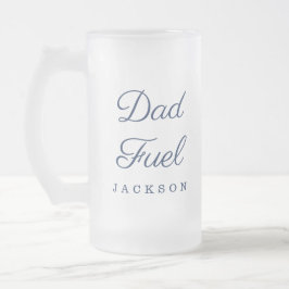 Taza De Cristal Esmerilado Regalo Para Papá | Elegante regalo de Personalizad