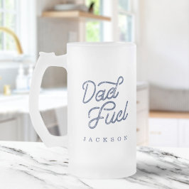 Taza De Cristal Esmerilado Regalo Para Papá | Elegante regalo de Personalizad