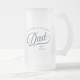 Taza De Cristal Esmerilado Regalo Para Papá Elegante regalo de Personalizad