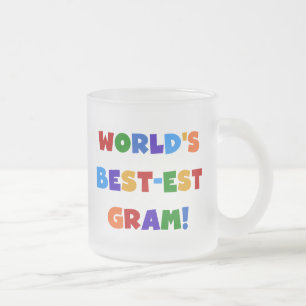Taza De Cristal Esmerilado Regalos brillantes de los colores del gramo del