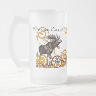 Taza De Cristal Esmerilado Regalos de alce vintage