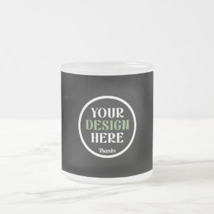 Taza De Cristal Esmerilado Regalos de boda personalizados, elegantes, clásico