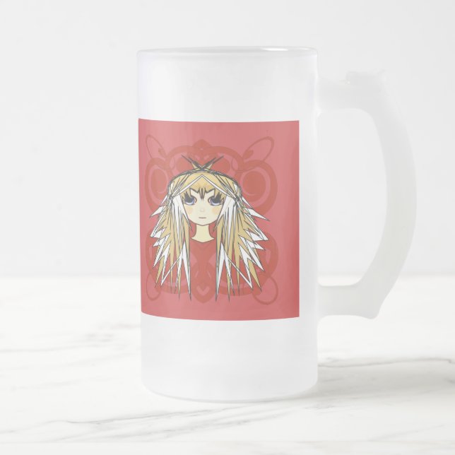 Taza De Cristal Esmerilado Regalos de Chicas animales (Derecha)