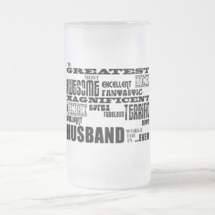 Taza De Cristal Esmerilado Regalos de la diversión para los maridos: El