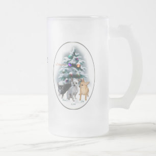 Taza De Cristal Esmerilado Regalos de Navidades de Chihuahua