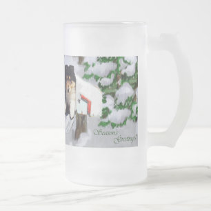 Taza De Cristal Esmerilado Regalos de Navidades de cobre de tres colores