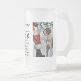 Taza De Cristal Esmerilado Regalos de Navidades de punteros de Shorthtransmit