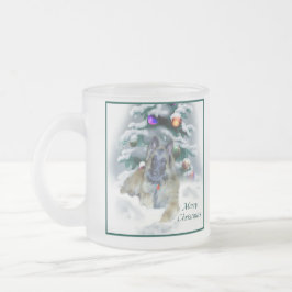 Taza De Cristal Esmerilado Regalos de Navidades de Tervuren de Bélgica