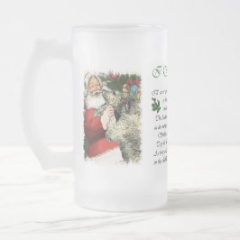 Taza De Cristal Esmerilado Regalos de Navidades de Wolfhound de Irlanda