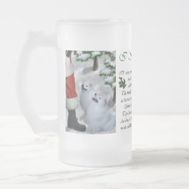 Taza De Cristal Esmerilado Regalos de Navidades esquimales norteamericanos