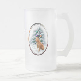Taza De Cristal Esmerilado Regalos de Navidades Terrier de Irlanda