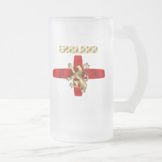 Taza De Cristal Esmerilado Regalos del fútbol del logotipo y del león del
