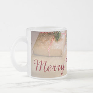 Taza De Cristal Esmerilado Regalos festivos como motivo de Navidad