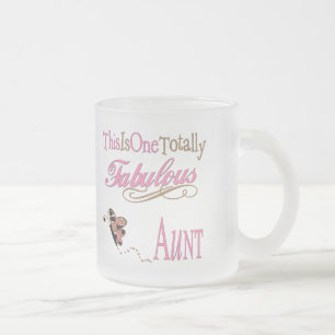 Taza De Cristal Esmerilado Regalos lindos para las tías