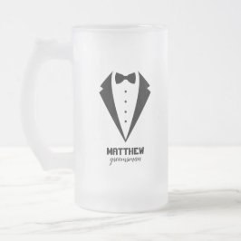 Taza De Cristal Esmerilado Regalos personalizados para los Groomsmen