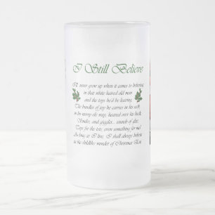 Taza De Cristal Esmerilado Regalos Plano-Revestidos del navidad del perro