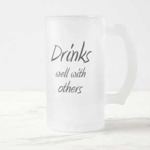 Taza De Cristal Esmerilado Regalos únicos de las ideas del regalo del humor