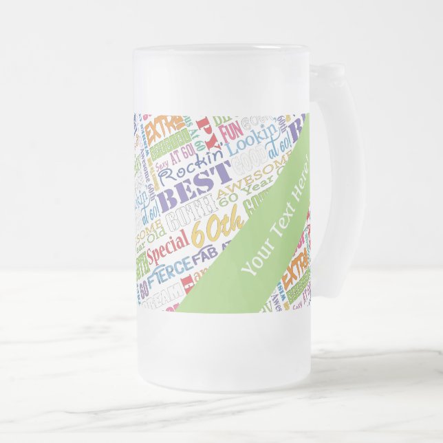 Taza De Cristal Esmerilado Regalos Únicos Y Especiales De Fiesta De Cumpleaño (Anverso derecho)