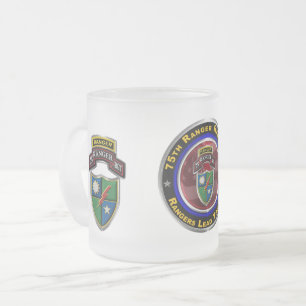 Taza De Cristal Esmerilado Regimiento Ranger 75