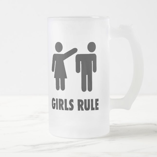 Taza De Cristal Esmerilado Regla helada de los Taza-Chicas (Derecha)