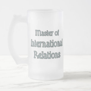 Taza De Cristal Esmerilado Relaciones internacionales