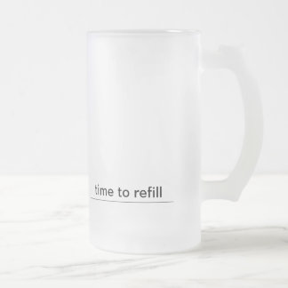 Taza De Cristal Esmerilado relléneme