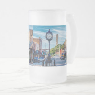 Taza De Cristal Esmerilado Reloj En El Centro De Cape Girardeau Abeja De Vidr