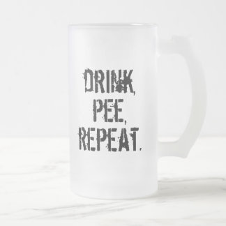 Taza De Cristal Esmerilado Repetición del pis de la bebida