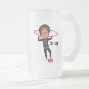 Taza De Cristal Esmerilado Resaca de Brett
