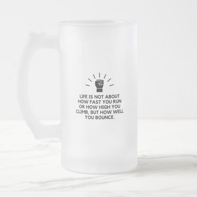 Taza De Cristal Esmerilado Resonancia (Izquierda)